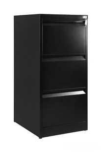 Kontenerek pod biurko, 3 szuflady, 47x60x102 cm, czarny - Szafki biurowe - miniaturka - grafika 1
