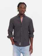 Koszule męskie - Tommy Jeans Koszula DM0DM21298 Czarny Regular Fit - miniaturka - grafika 1