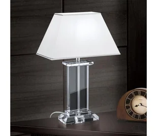 Orion LA 4-1202 - Kryształowa lampa stołowa VERONIQUE 1xE27/60W/230V biały/chrom - Lampy stojące - miniaturka - grafika 1