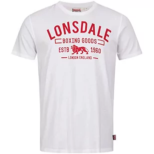 Lonsdale koszulka męska papigoe, biały/czerwony, M - Koszulki męskie - miniaturka - grafika 1
