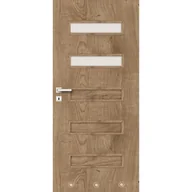 Drzwi wewnętrzne - Skrzydło ROCO tuleje dąb szary 70 P 2Z WC - miniaturka - grafika 1