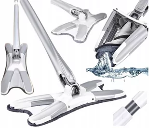 MOP PŁASKI  X TWIST DO MYCIA PODŁOGI Z WYCISKACZEM OBROTOWY NAKŁADKA - Miotły, szufle, mopy - miniaturka - grafika 1