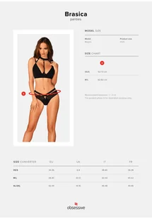 Obsessive Brasica - Figi , Czarny Wariant/Rozmiar: M/L  << DYSKRETNIE   |   DOSTAWA 24h   |  GRATISY - Majtki damskie - miniaturka - grafika 9