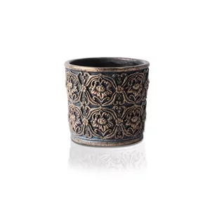 Osłonka Stare Złoto Mosiądz Doniczka 14X13 Cm - Donice - miniaturka - grafika 1