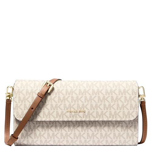 Michael Kors JET SET Mała skórzana młotkowana torebka na ramię na smartfona