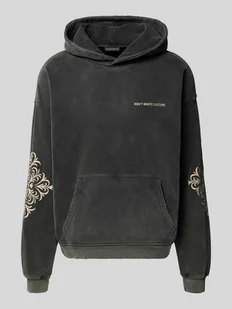Bluza z kapturem i kieszenią kangurką model ‘Yulani’ - Bluzy męskie - miniaturka - grafika 1