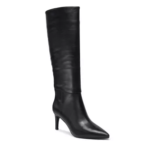 Kozaki damskie - Kozaki CALVIN KLEIN - Essential Knee Boot 70 HW0HW00589 Ck Black BAX - grafika 1