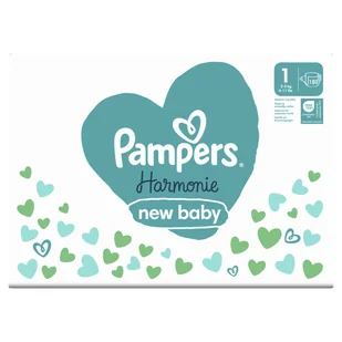 Pampers Harmonie Baby Pieluszki, rozmiar 1, 180 sztuk, 2kg-5kg - Pieluchy - miniaturka - grafika 1
