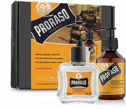 Proraso Zestaw prezentowy Wood and Spice - balsam i szampon do brody - Zestawy kosmetyków męskich - miniaturka - grafika 1