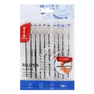 Długopis Biurowy 0,7Mm Memobe Czarny Etui 10 Szt. - Długopisy - miniaturka - grafika 1