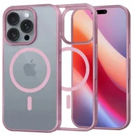 Etui i futerały do telefonów - Etui Magnetyczne Supero Magmat MagSafe do iPhone 16 Pro Max, przezroczysto-różowe - miniaturka - grafika 1