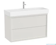 Szafki łazienkowe - Roca Tura Unik zestaw szafka z umywalką 100x43x60 BIAŁY MAT A852035558 - miniaturka - grafika 1