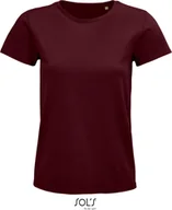 Koszule damskie - SOLs 03579 Koszula damska, Pioneer Women T-Shirt, Jersey 175 - Kolor: Bordowy - Rozmiar: M - miniaturka - grafika 1