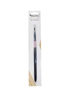 Pędzle do makijażu - Pędzelek do żelu BLING Professional - rozmiar 8, uchwyt srebrny - miniaturka - grafika 1