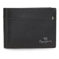 Portfele - Pepe Jeans Staple poziomy portfel z portmonetką, czarny, 11 x 8 x 1 cm skóra, czarny, rozmiar uniwersalny, czarny, Einheitsgröße, Portfel poziomy z portfelem - miniaturka - grafika 1