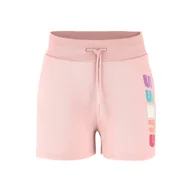 Spodenki damskie - Damskie Spodenki GUESS EDWINA SHORT V3GD11FL04P-G66B – Różowy - miniaturka - grafika 1