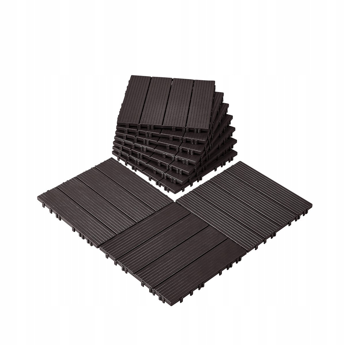 PŁYTKI TARASOWE VEVOR 10 SZT 30X30 CM WODOODPORNE ANTYPOŚLIZGOWE MOCNE