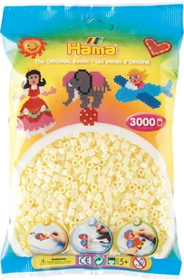 Hama 201-02 - kremowy - 3000 koralików midi - Prace ręczne dla dzieci - miniaturka - grafika 1