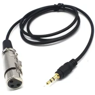 Inne akcesoria audio-wideo - Mozos XLR MiniJack 3.5 mm Czarny MCABLE-XLR MCABLE-XLR - miniaturka - grafika 1
