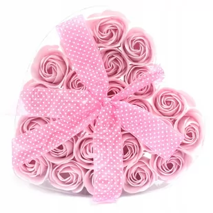 FLOWER BOX kwiaty mydlane PACHNĄCE serce prezent - Sztuczne kwiaty - miniaturka - grafika 1