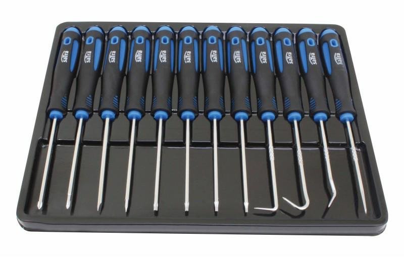 SATRA ZESTAW PRECYZYJNYCH WKRĘTAKÓW I HAKÓW 12el.