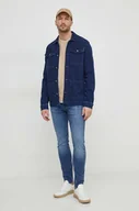 Kurtki męskie - Pepe Jeans kurtka jeansowa męska kolor granatowy przejściowa - miniaturka - grafika 1