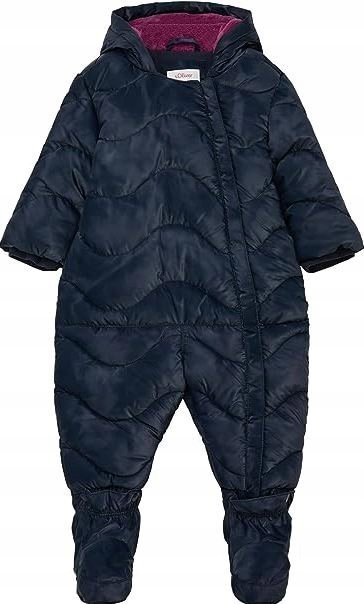 S.Oliver Kombinezon Dziecięcy Granatowy Zimowy Na Zamek 74Cm J2A
