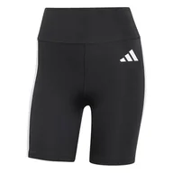 Legginsy - adidas Damskie krótkie legginsy Optime Essentials 3Stripes XL 18 cm - miniaturka - grafika 1