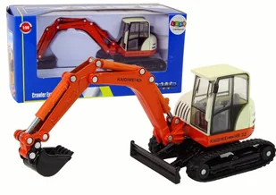 Koparka Metalowa z Łyżką Ruchome Ramie 1:50 LEAN Toys - Samochody i pojazdy dla dzieci - miniaturka - grafika 1