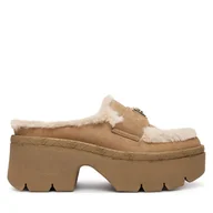 Klapki i japonki damskie - Klapki Guess FLFBRI ESU06 Beżowy - miniaturka - grafika 1