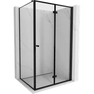 Kabiny prysznicowe - Mexen Mist-F T kabina prysznicowa składana prawa 100 x 80 cm, czarna ramka, czarna - 8A6T-100-080-70-70-P - miniaturka - grafika 1