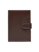 Portfele - Semi Line Duży Portfel Męski P8266-1 Brązowy - miniaturka - grafika 1