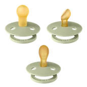 Smoczki uspokajające - Zestaw Bibs Try-It Collection Colour, smoczki uspokajające, kauczukowe, rozmiar 1, 0-6 miesięcy, Sage, 3 sztuki - miniaturka - grafika 1