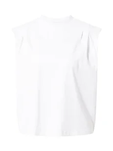 Urban Classics Women's Ladies Organic Heavy Pleated Shoulder Top T-Shirt, White, XS, biały, XS - Koszulki i topy damskie - miniaturka - grafika 1