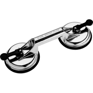 Drel Przyssawka do szyb podwójna aluminiowa 120 mm - Narzędzia glazurnicze - miniaturka - grafika 1