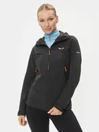 Odzież trekkingowa damska - Salewa Kurtka outdoor Sella DST 28469 Czarny Regular Fit - miniaturka - grafika 1