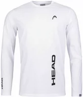 Koszulki sportowe męskie - HEAD PROMO LS M White 2021 - miniaturka - grafika 1