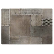 Podnóżki, podpórki, podkładki - Mata pod fotel ochrona paneli Metalowa podłoga 100x70 cm - miniaturka - grafika 1