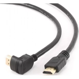 Gembird Kabel HDMI-HDMI v2.0 3D TV High Speed Ethernet 4.5M kątowy 90 pozłacane końcówki) AKGEMH01810 - Kable - miniaturka - grafika 2