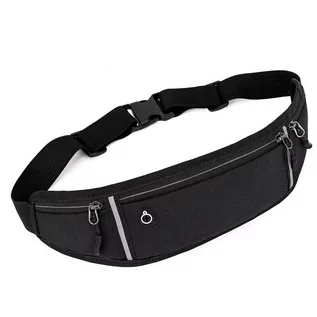 Torby sportowe - TORBA saszetka PAS na telefon do biegania CZARNAwalking Syeendy RUNNING WAIST BELT BAGS - grafika 1