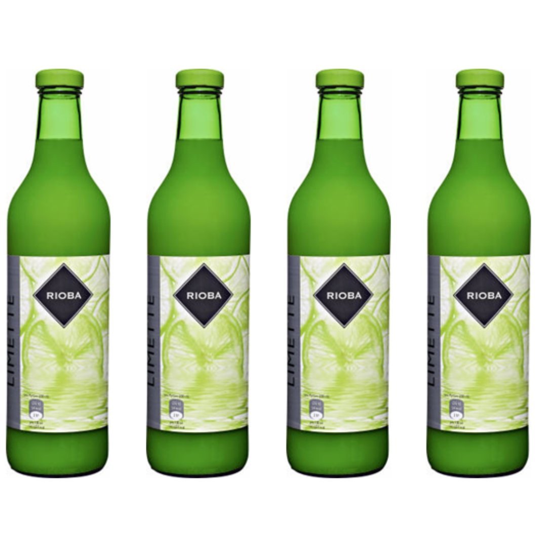 Sok naturalny z limonki 100% bez konserwantów 4x750ml - Rioba