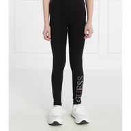 Spodnie sportowe damskie - Guess Legginsy | Regular Fit - miniaturka - grafika 1