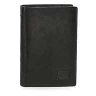 Portfele - Pepe Jeans Marshal Pionowy portfel z portmonetką Czarny 8,5x11,5x1 cms Skóra, czarny, Talla única, Portfolio pionowe z toreb - miniaturka - grafika 1