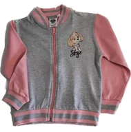 Bluzy dla dziewczynek - Nickelodeon bluza dziecięca bawełna szary rozmiar 122/128 - miniaturka - grafika 1