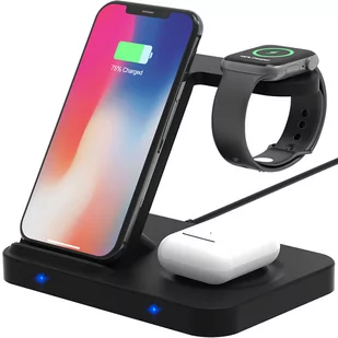 ŁADOWARKA INDUKCYJNA DO IPHONE APPLE WATCH AIRPODS 3W1 F16 - Ładowarki do telefonów - miniaturka - grafika 1