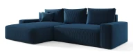 Narożniki - Granatowy tapicerowany narożnik rozkładany Z4-T87 - miniaturka - grafika 1
