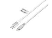 Kable - VIGGO DESIGN USB-C - Lightning MFI PREMIUM 1m w oplocie biały - miniaturka - grafika 1