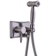 Baterie bidetowe - Bateria bidetowa bidet retro SELENA srebrny chrom - srebrny mat - miniaturka - grafika 1