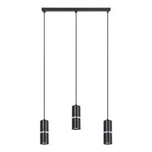 Vesta lampa wisząca 3xGU10 czarna K-5246 - Lampy sufitowe - miniaturka - grafika 1