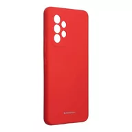 Etui i futerały do telefonów - Goospery Futerał Mercury Silicone Do Samsung A53 5g Czerwony - miniaturka - grafika 1